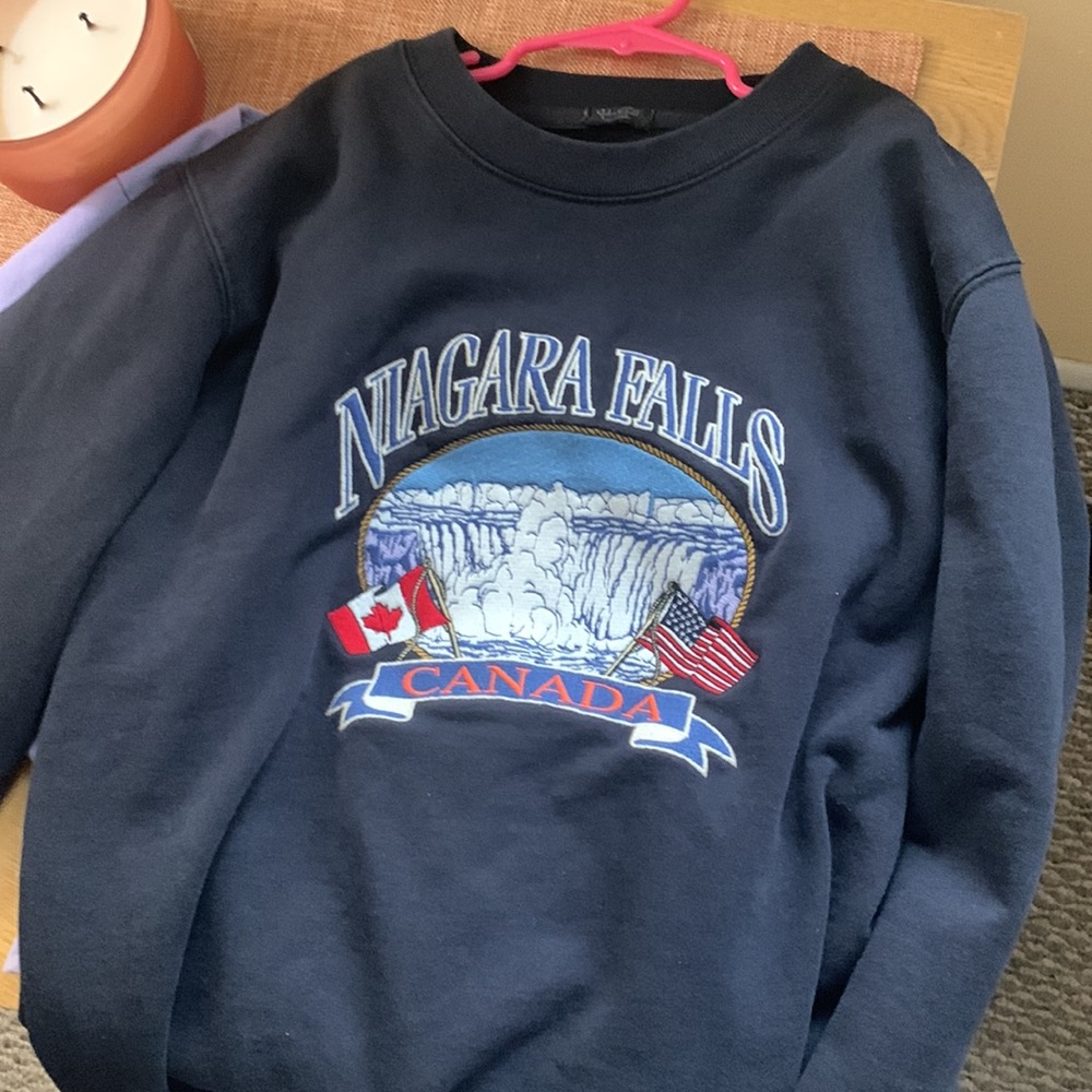 Brandy oversized Niagara Falls Erica crewneck